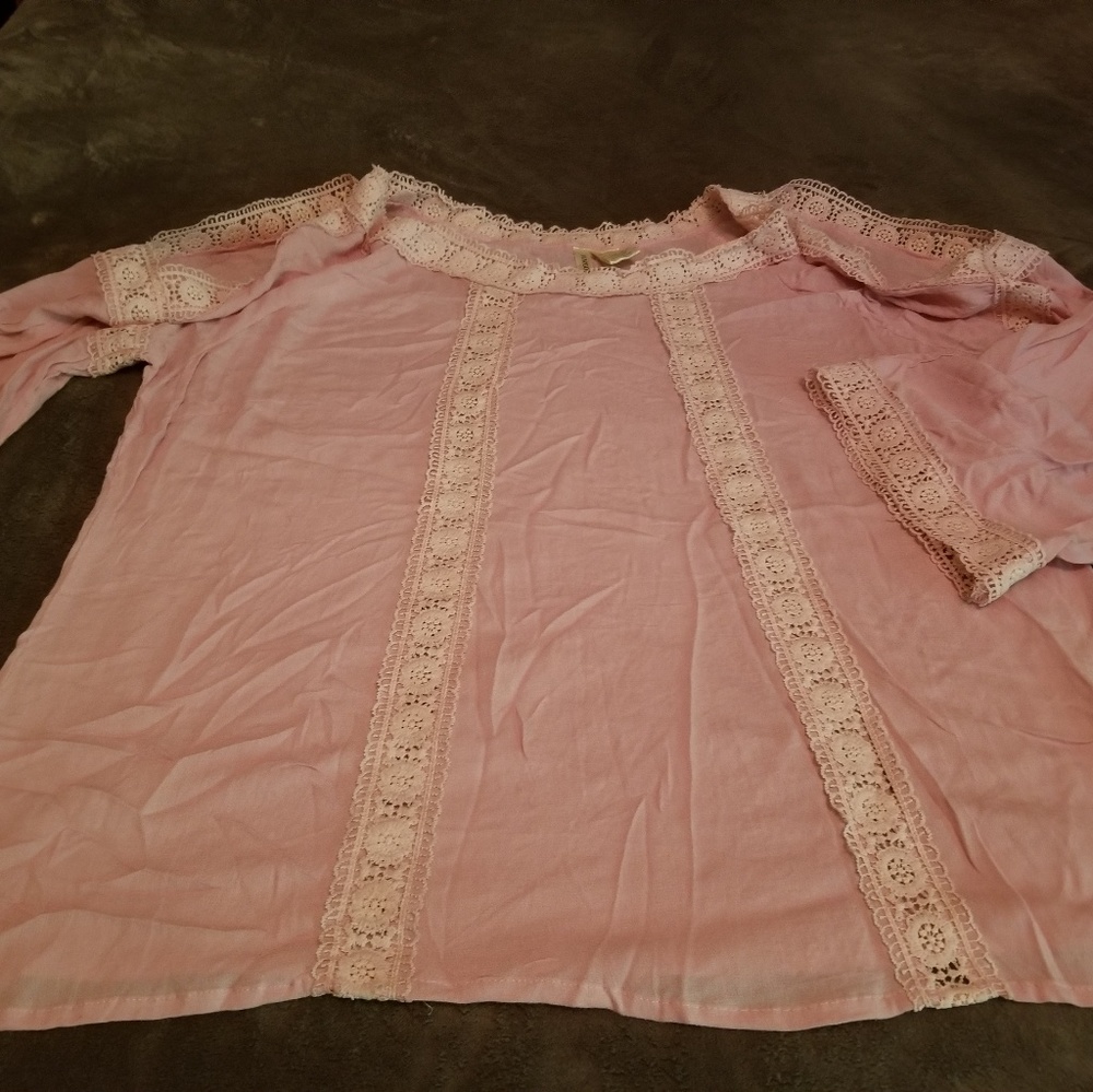 Open shoulder blouse